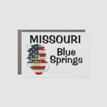 Magnet de voiture d'État du Missouri personnalisé