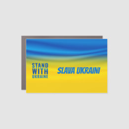 Magnet Pour Voiture Tenez bon avec l'Ukraine Slava Ukraïni Gloire à l'