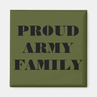 Magnet Proud Army Family
