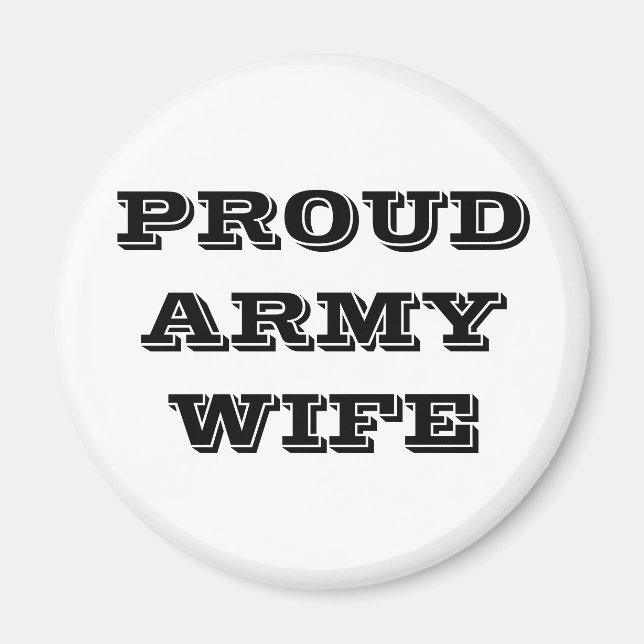 Magnet Proud Army Wife (Front)