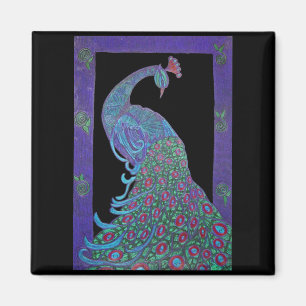 Magnet -Proud Peacock