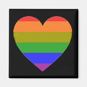 Magnet Rainbpw Coeur