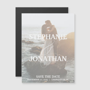 Magnet Réservez la date avec les noms en blanc