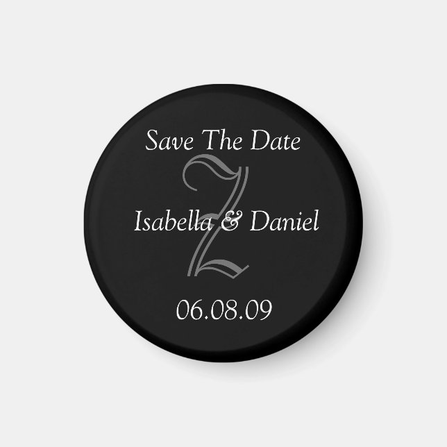 Magnet Réservez la date de gros (Devant)