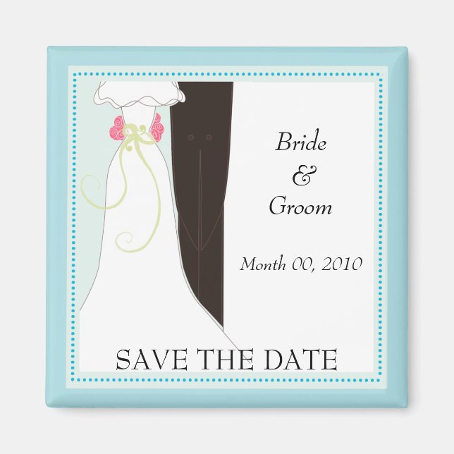 Magnet Réservez la date mignonne (Devant)