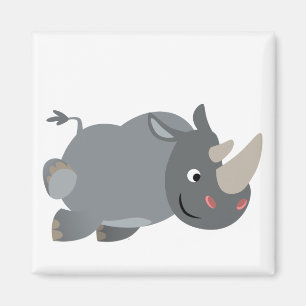 Magnet Rhino Chargement Cartoon