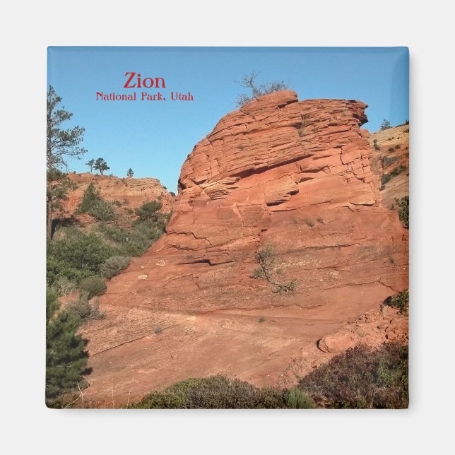 Magnet : Rocher rouge en Sion (Devant)