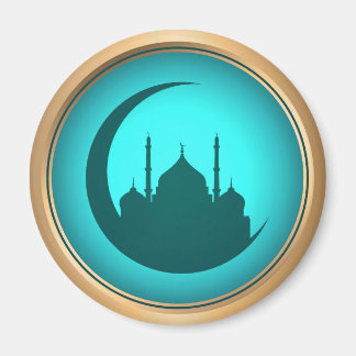 Magnet rond arrière - plan mosquée
