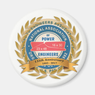 Magnet rond du 135e anniversaire