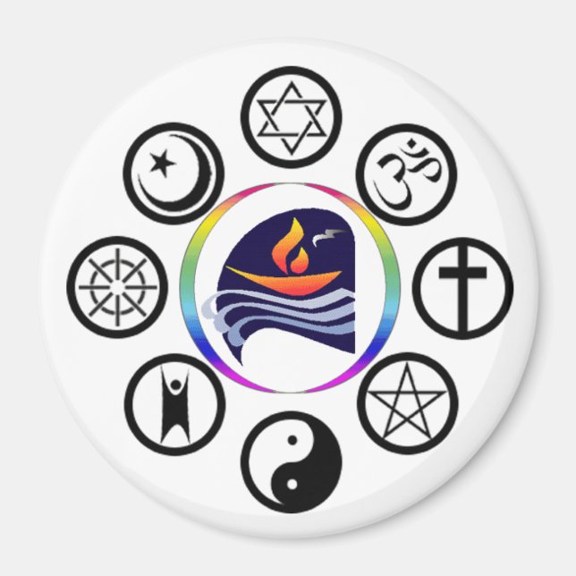 Magnet rond du logo PUC (Devant)