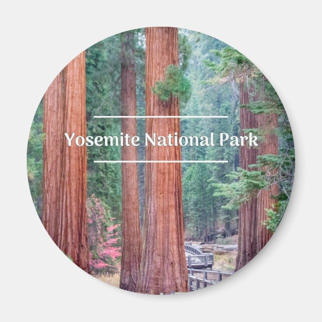 Magnet rond du parc national Yosemite (Devant)