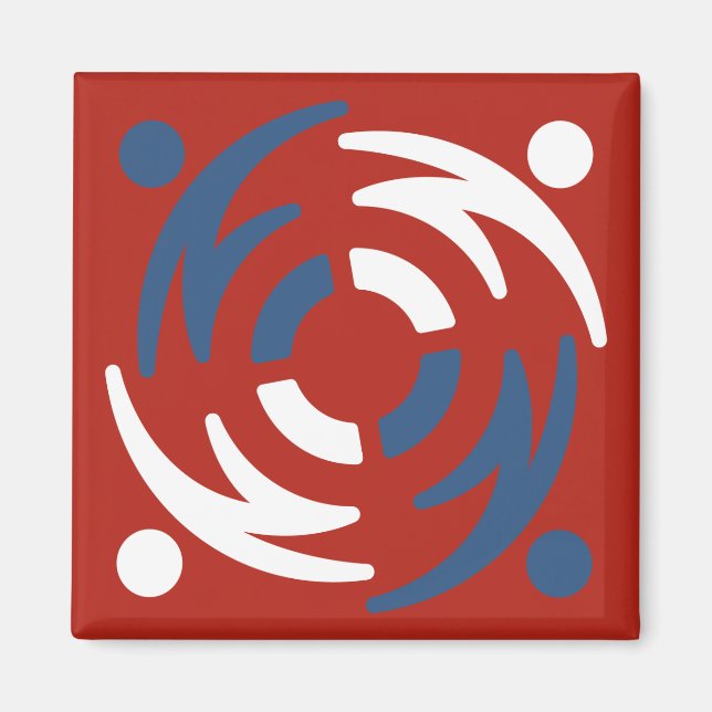 Magnet rouge ESF (Devant)