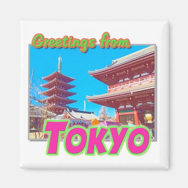 Magnet "Salutations de Tokyo" (Devant)