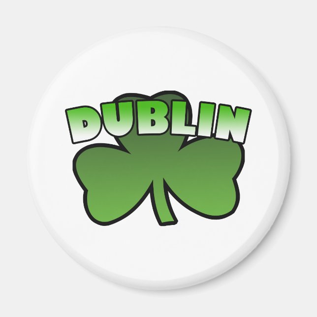 Magnet Shamrock de Dublin (Devant)