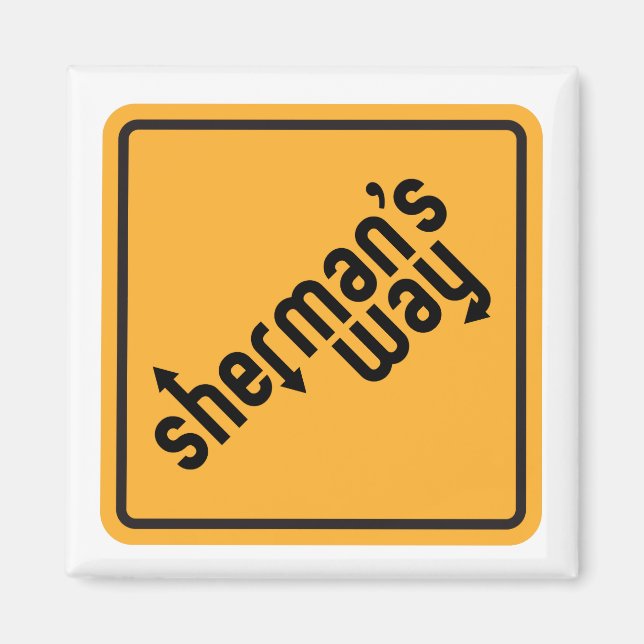 magnet "Sherman's Way" (Devant)