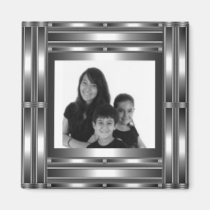 Magnet Silver Chrome Add Your Photo
