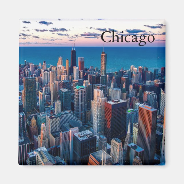 Magnet Skyline de Chicago (Devant)