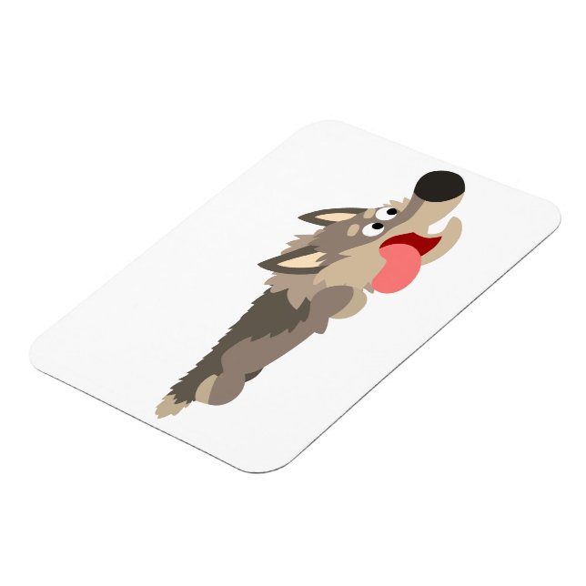 Magnet souple de loup de caricature de la flotte m (Côté Gauche)