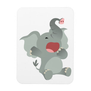 Magnet souple Eléphant Cartoon Sleepy