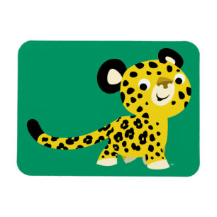 Magnet souple Leopard doux en dessin