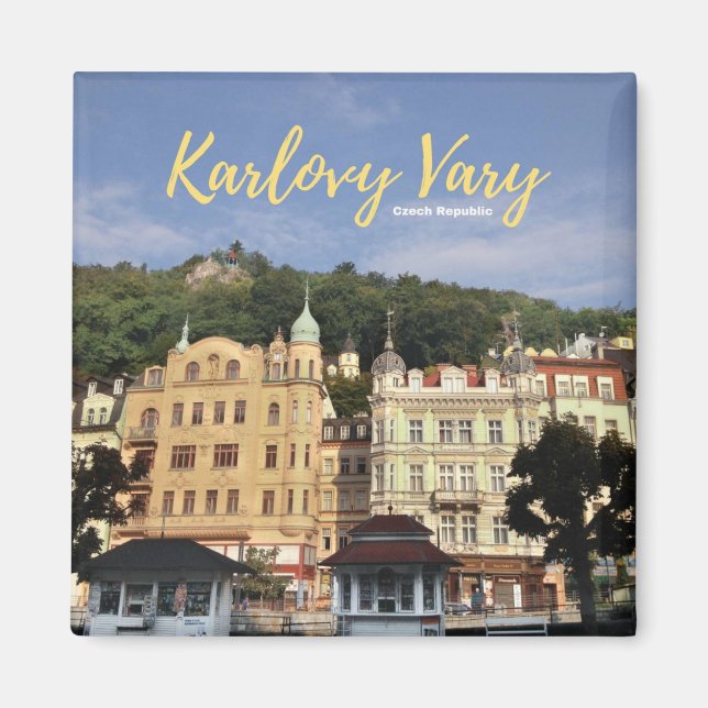 Magnet souvenir Karlovy Vary (Devant)