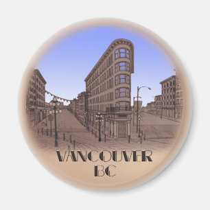 Magnet Souvenir Magnet de Vancouver Boutons et cad