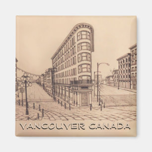 Magnet Souvenir Magnet de Vancouver Boutons et cad