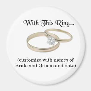 Magnet souvenir mariage