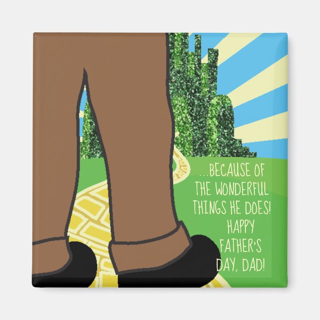 Magnet Square Because of Wonderful Things He Does (Front)