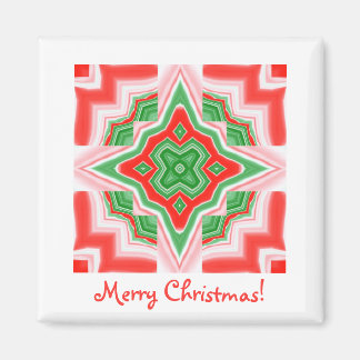 Magnet Square- Christmas Star