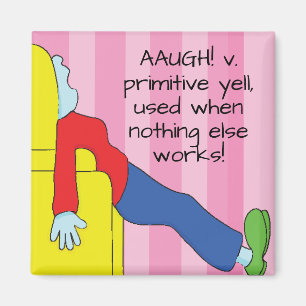 Magnet Square Mom's Primitive Yell