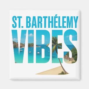 Magnet St. Barthélemy Vibes   Souvenir tropical