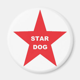 Magnet Star Dog on Red Star