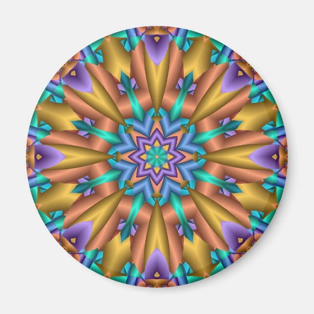 Magnet Sunshine de mandala décoratif (Devant)