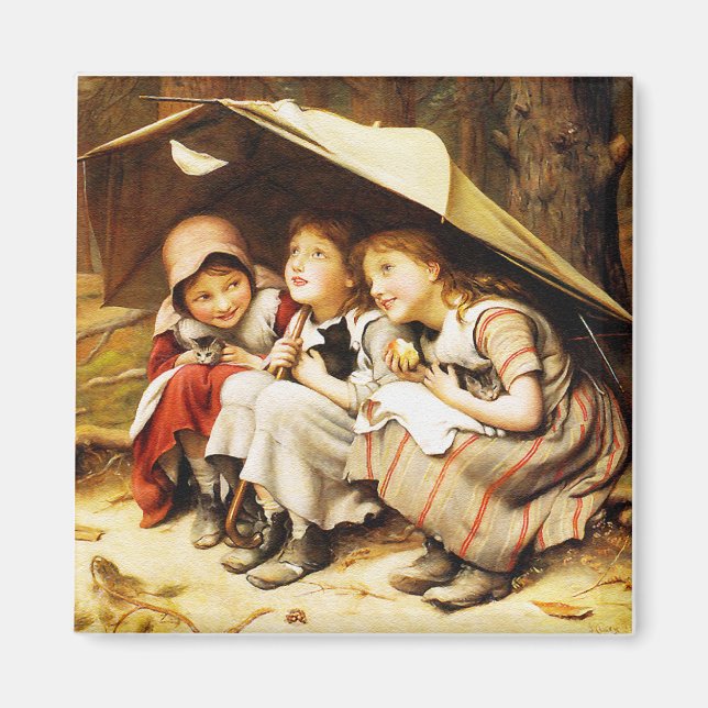 Magnet: Three Little Kittens Magnet (Front)