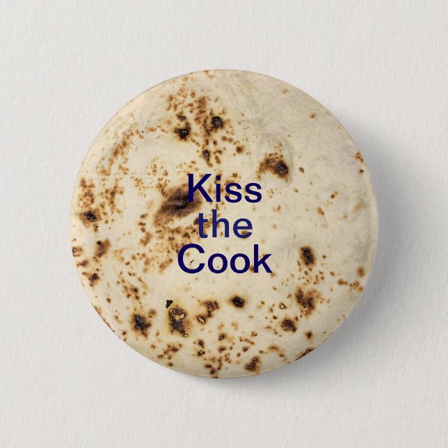 Magnet Tortilla flour kitchen 2 Inch Round Button (Front)