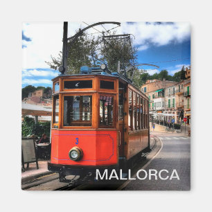 magnet train of Soller, in the island of Majorca