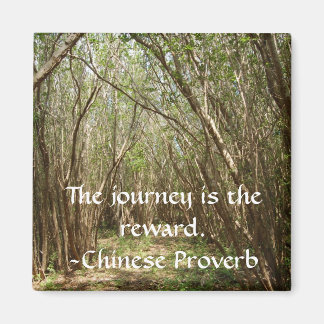 Magnet: Tree path w/ inspirational... - Customized Magnet