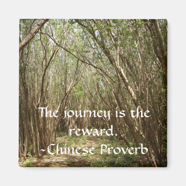 Magnet: Tree path w/ inspirational... - Customized Magnet (Front)