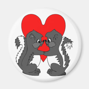 Magnet-Valentine Love Skunks Magnet
