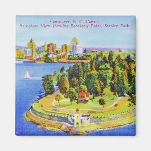 Magnet vintage de l'île de Vancouver