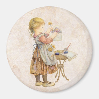 Magnet vintage pour fille
