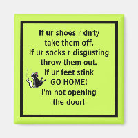 Magnet Visitors Chaussures Hors Chaussettes Des Pi