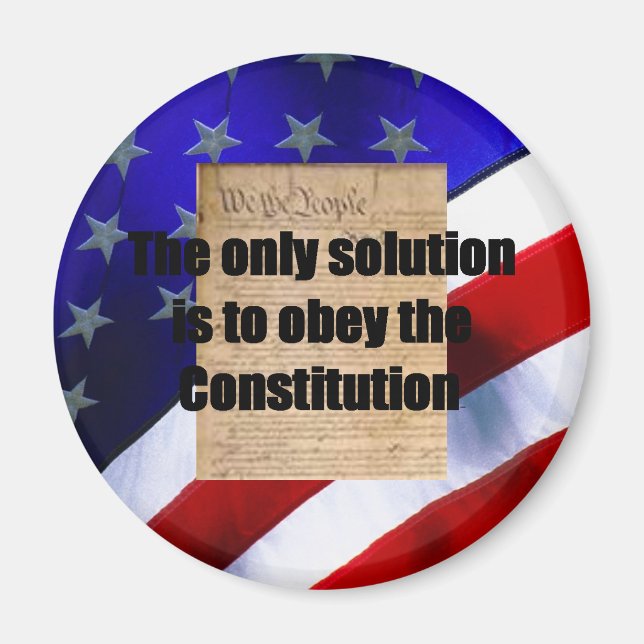 Magnet w/ The only solution (Front)