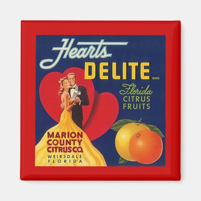 MAGNET ~ WALTZ ~ COEURS DELITE FLORIDE CITRUS (Devant)