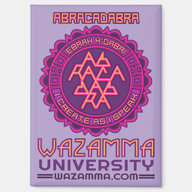 Magnet Wazamma "Abracadabra" (Recto)