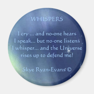 Magnet "WHISPERS Poem"