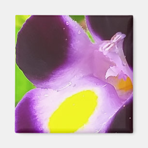 Magnet with a natural flower