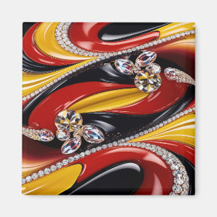 Magnet with Belgian Colors Design