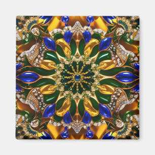 Magnet with Brazil Colours Design